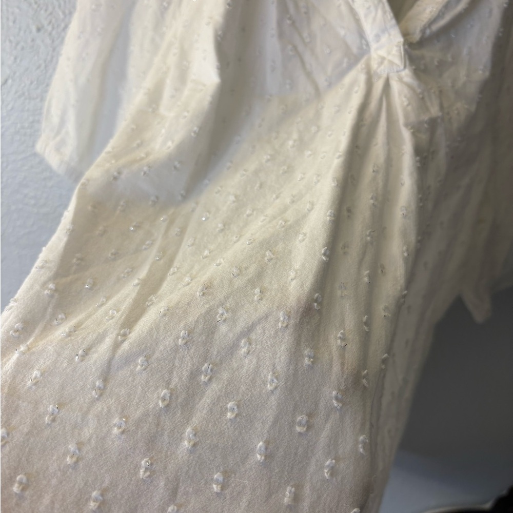 Crown & Ivy White Textured Blouse - Picture 5 of 5